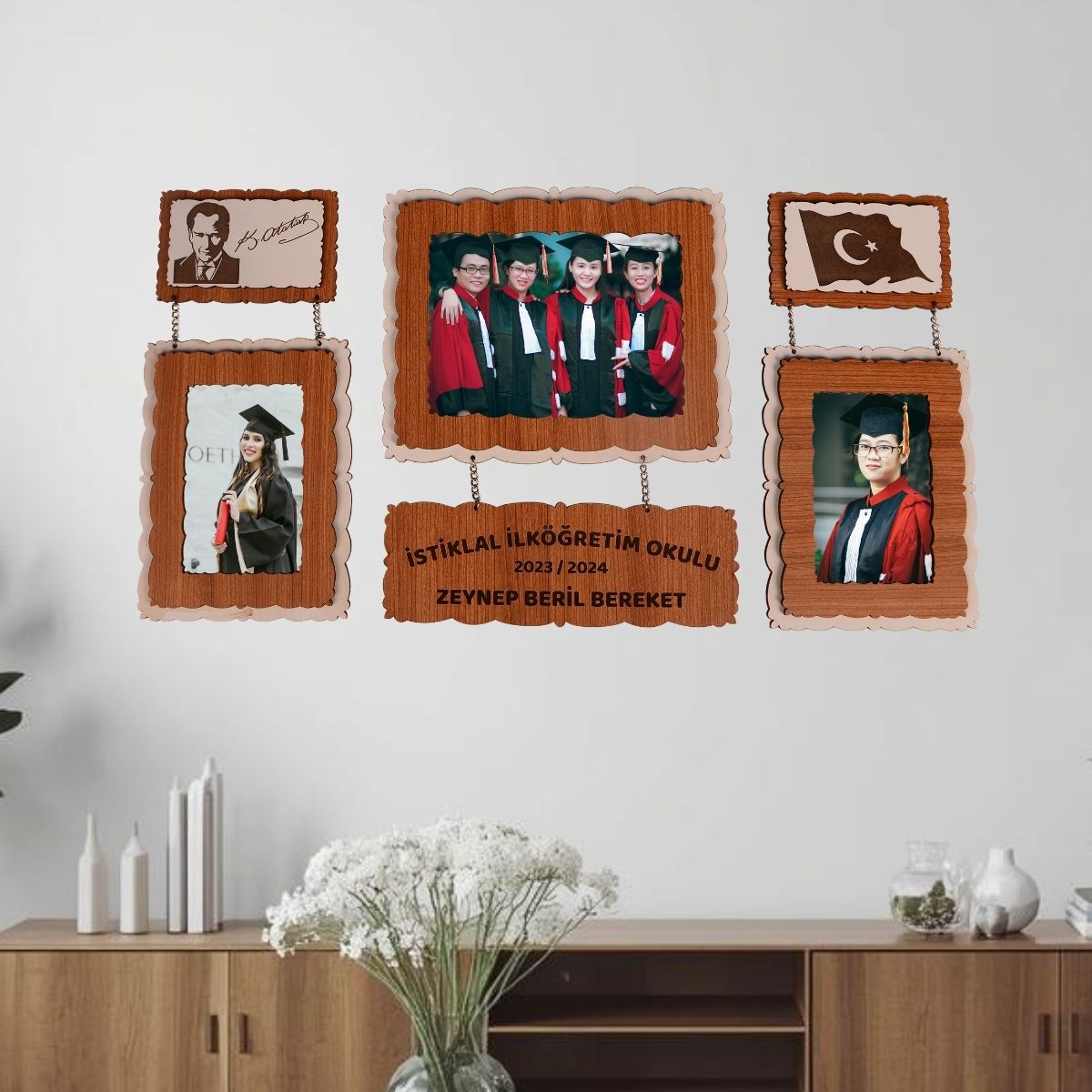 Ahşap 6 Parça Mezuniyet Çerçevesi 1