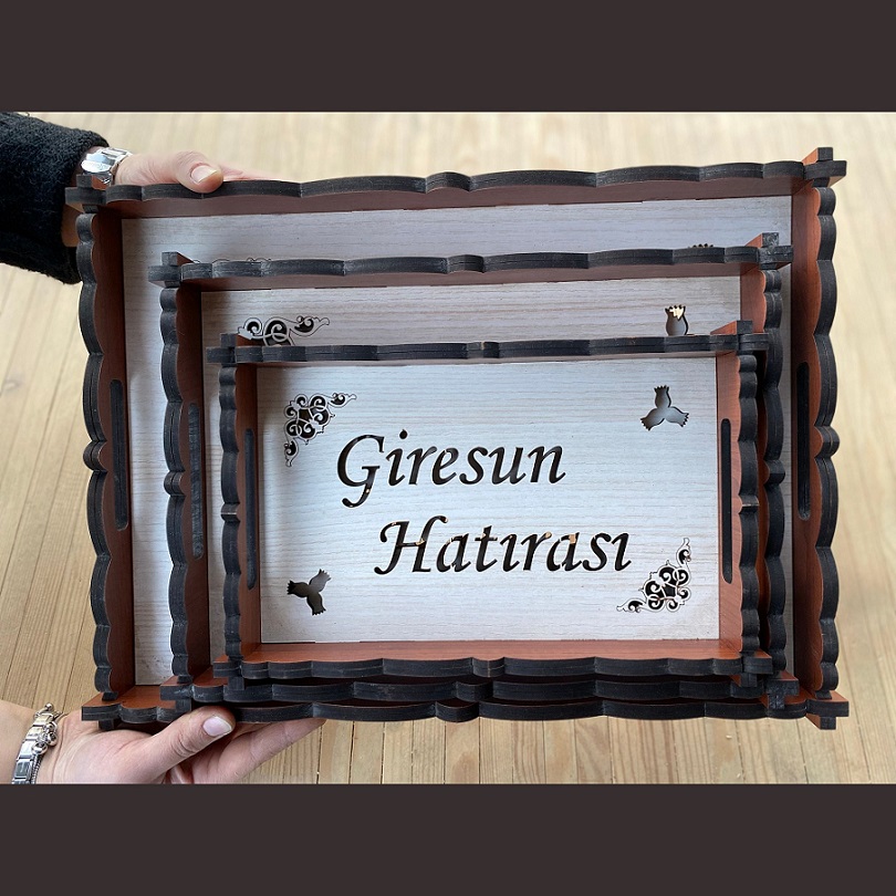 Yöresel 3'lü Tepsi Seti 1