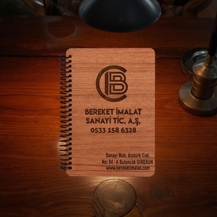 Ahşap Promosyon Modelist Defter 3
