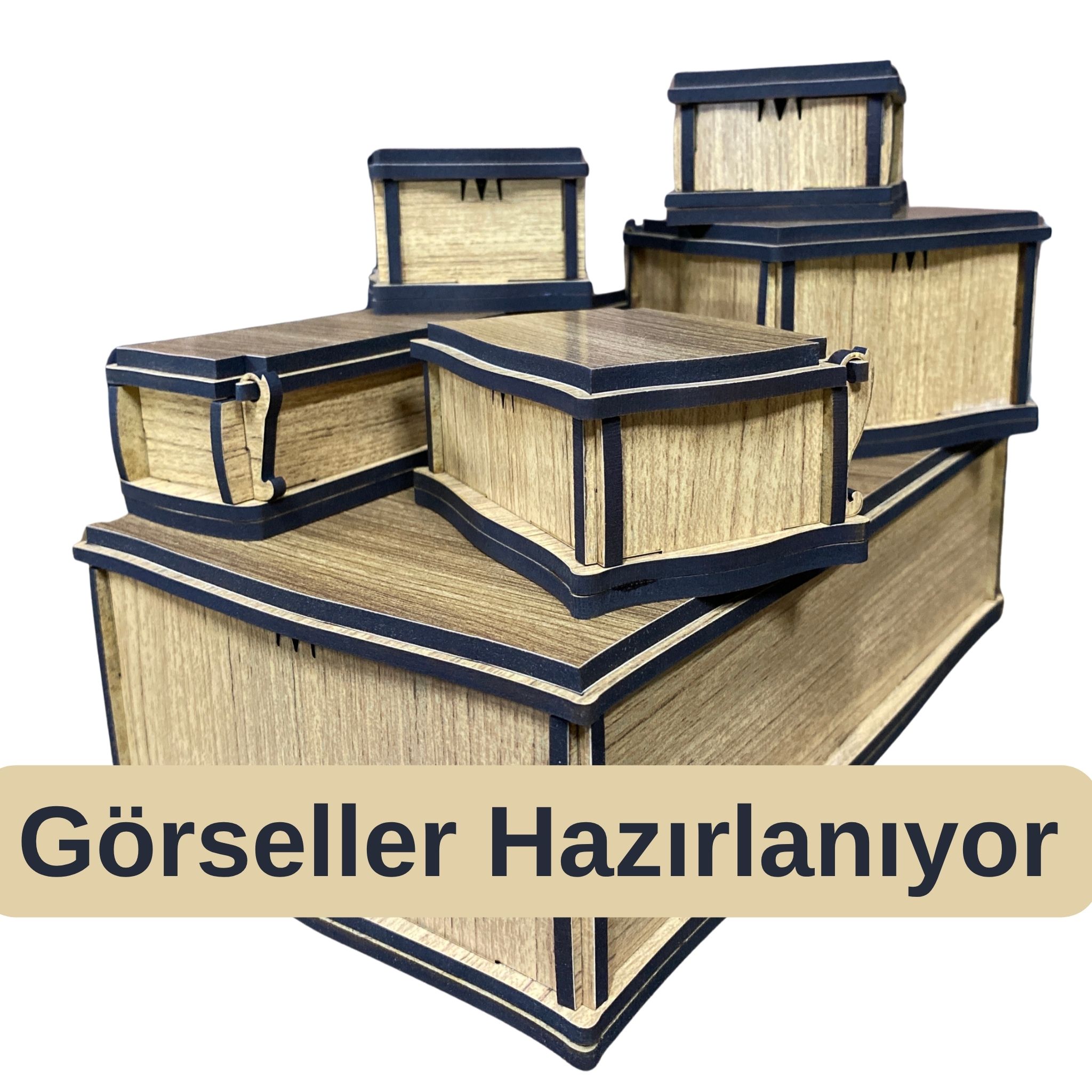 Ahşap Kuyumcu Kolye Kutusu 1